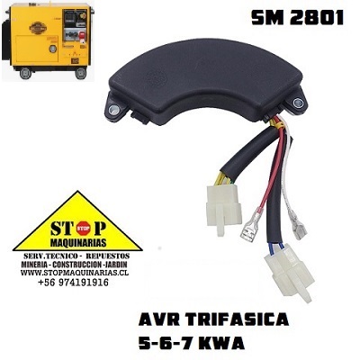 AVR GENERADOR 5KWA  +7KWA TRIFASICO