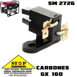 carbones de generador gx 160 6500 CARBONES GENERADOR 2500 A 3000 KWA