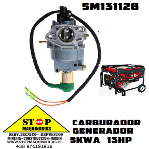 CARBURADOR GENERADOR  5KWA GX 390