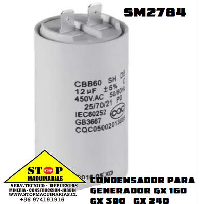 CONDENSADOR GENERADOR GX 160