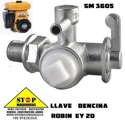 LLAVE DE PASO BENCINA MOTOR ROBIN EY 20