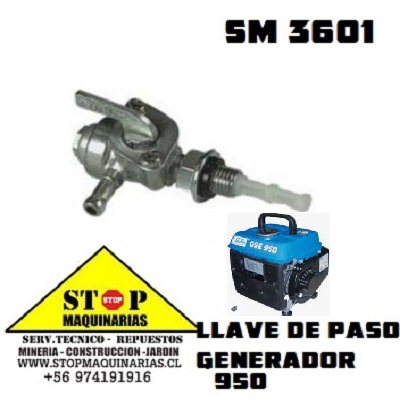 LLAVES DE PASO  BENCINA GENERADOR 950