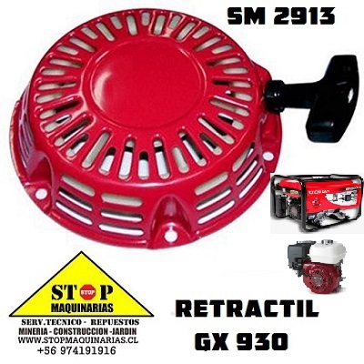RETRACTIL DE GENERADOR 5000KWA MOTOR GX 390