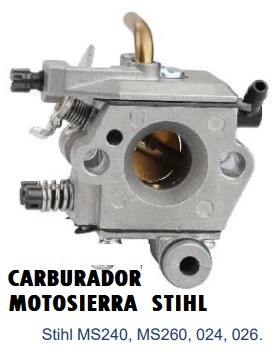 CARBURADOR MOTOSIERRA STIHL  Stihl MS240, MS260, 024, 026