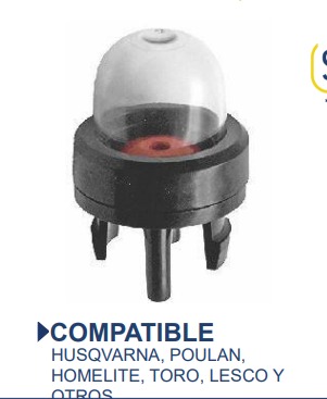 COMPATIBLE Husqvarna, Poulan, Homelite,Toro, Lesco y Otros
