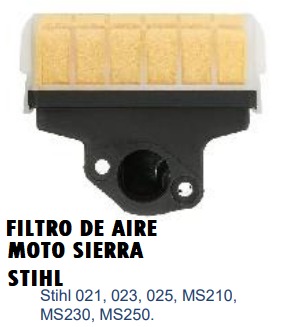 FILTRO DE AIRE MOTO SIERRA STIHL Stihl 021, 023, 025, MS210, MS230, MS250
