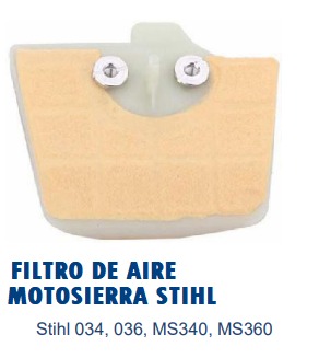 FILTRO DE AIRE MOTOSIERRA STIHL Stihl 034, 036, MS340, MS360