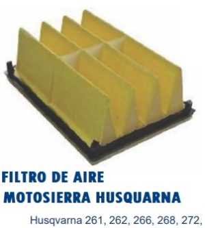 FILTRO DE AIRE MOTOSIERRA HUSQUARNA Husquarna 261, 262, 266, 268, 272