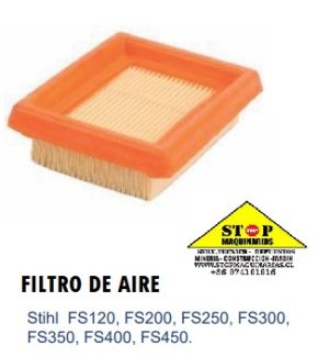 WhatsApp Image 2022-02-28 at 21.58.20 FILTRO DE AIRE Stihl FS120, FS200, FS250, FS300, FS350, FS400, FS450.