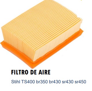 FILTRO DE AIRE Stihl TS400, br350, br430, sr430, sr450