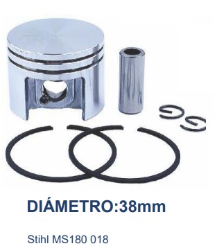 KIT PISTON ANILLOS MOTOSIERRA MS180