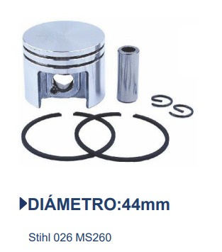 KIT PISTON ANILLOS MOTOSIERRA MS260