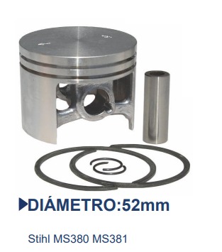 KIT PISTON ANILLOS MOTOSIERRA MS381