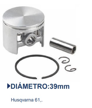 KIT PISTON ANILLOS MOTOSIERRA 61