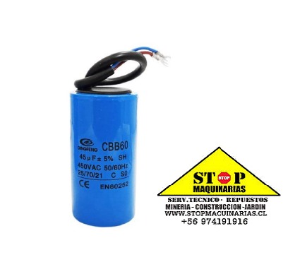 CONDENSADOR MOTOR 40MF