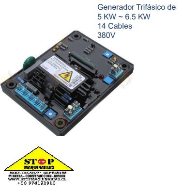 AVR TRIFASICA 5KWA-7KWA 14 CABLES 380 VOL
