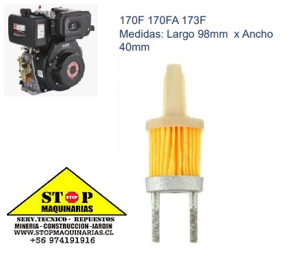FILTRO DE COMESTIBLE MOTOR 170F