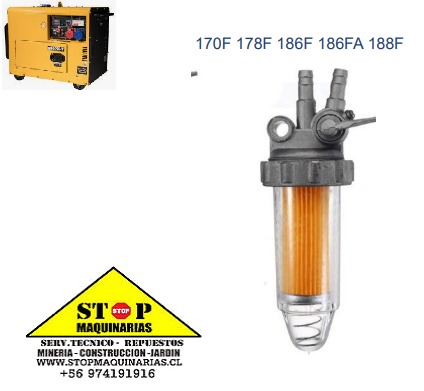 FILTRO DE COMBUSTIBLE MOTOR 186F
