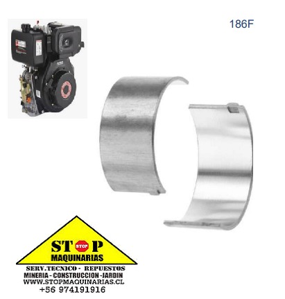 METALES DE BIELA MOTOR 186F +0,25